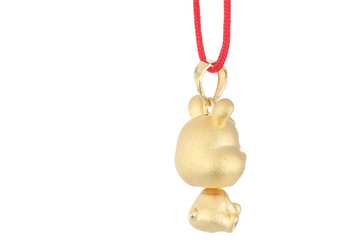 24K Gold Rabbit Pendant