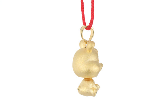 24K Gold Rabbit Pendant