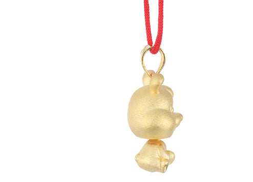 24K Gold Rabbit Pendant