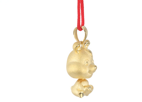 24K Gold Rabbit Pendant