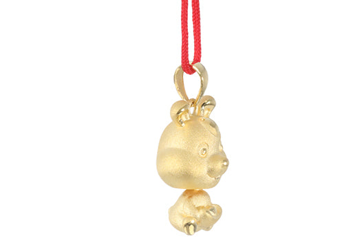 24K Gold Rabbit Pendant