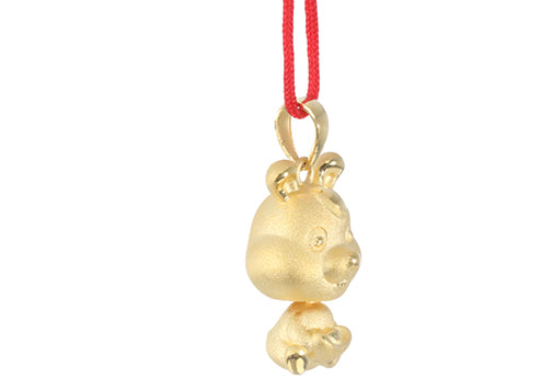 24K Gold Rabbit Pendant