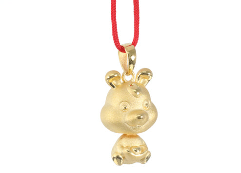 24K Gold Rabbit Pendant