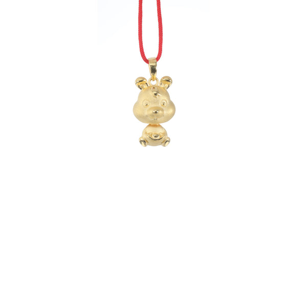 24K Gold Rabbit Pendant