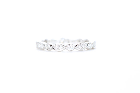 Art Deco Bezel set Diamond Eternity Ring