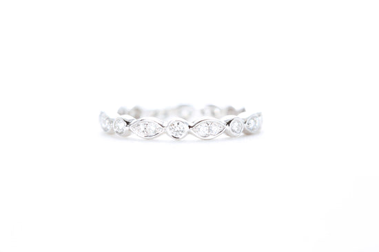 Art Deco Bezel set Diamond Eternity Ring