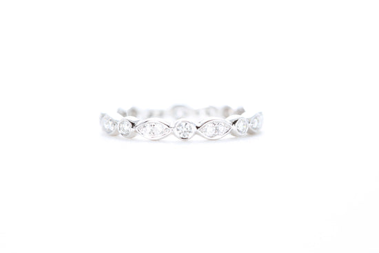 Art Deco Bezel set Diamond Eternity Ring