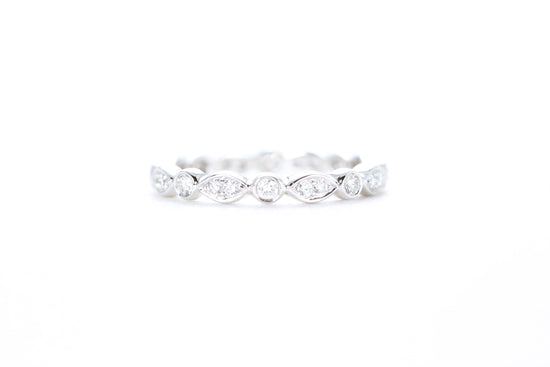 Art Deco Bezel set Diamond Eternity Ring