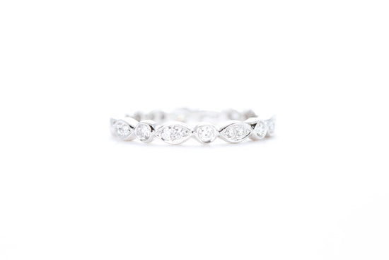 Art Deco Bezel set Diamond Eternity Ring