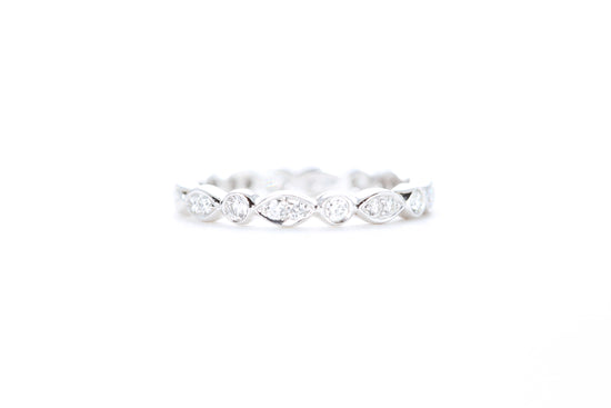 Art Deco Bezel set Diamond Eternity Ring