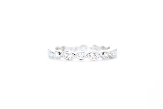 Art Deco Bezel set Diamond Eternity Ring