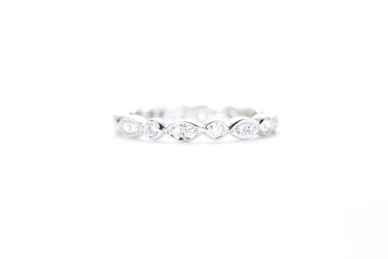 Art Deco Bezel set Diamond Eternity Ring