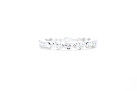 Art Deco Bezel set Diamond Eternity Ring