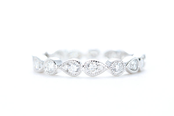 Art Deco Diamond Eternity Ring White Gold