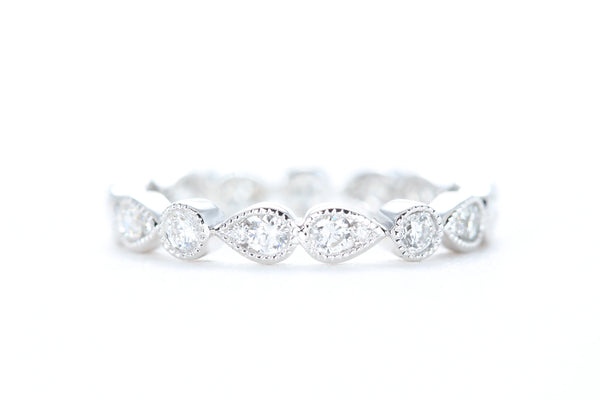 Art Deco Diamond Eternity Ring White Gold