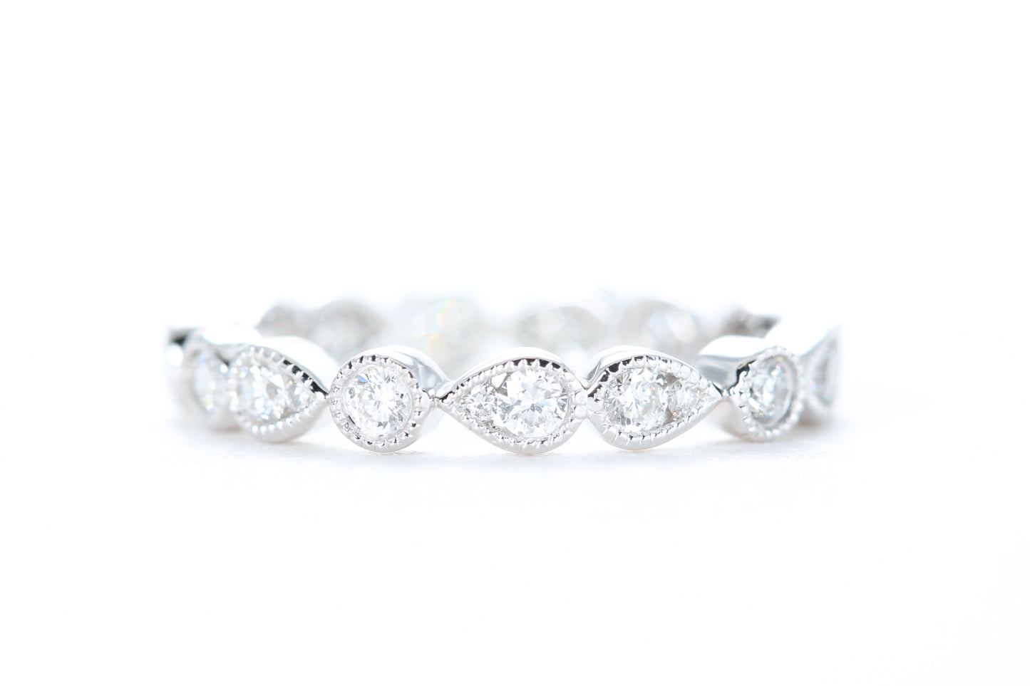 Art Deco Diamond Eternity Ring White Gold