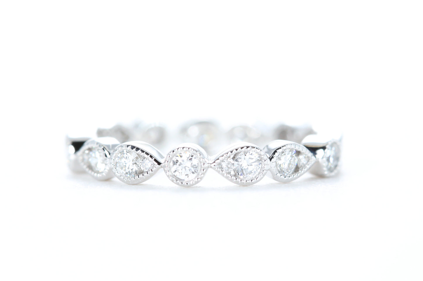 Art Deco Diamond Eternity Ring White Gold