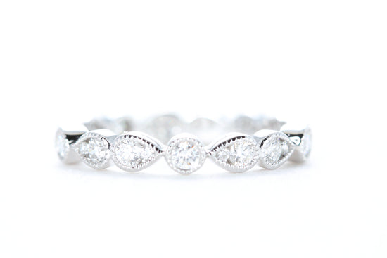 Art Deco Diamond Eternity Ring White Gold