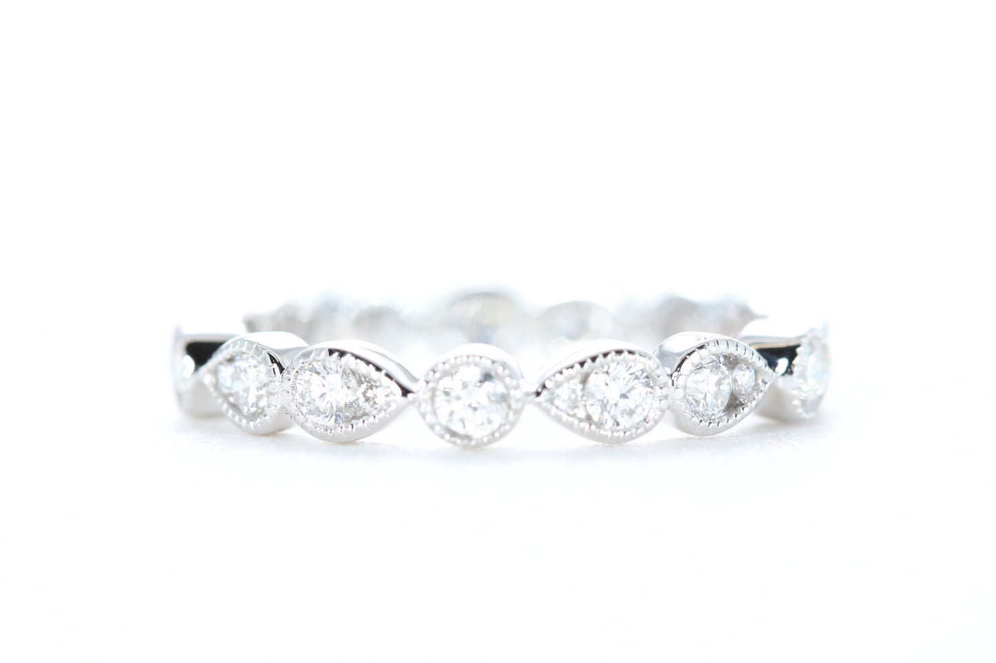 Art Deco Diamond Eternity Ring White Gold