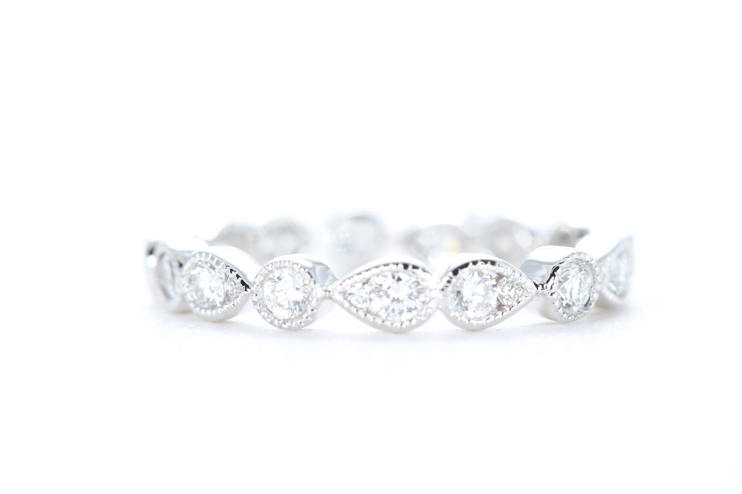 Art Deco Diamond Eternity Ring White Gold