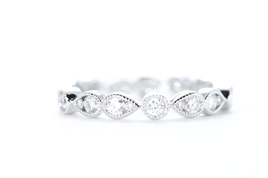 Art Deco Diamond Eternity Ring White Gold