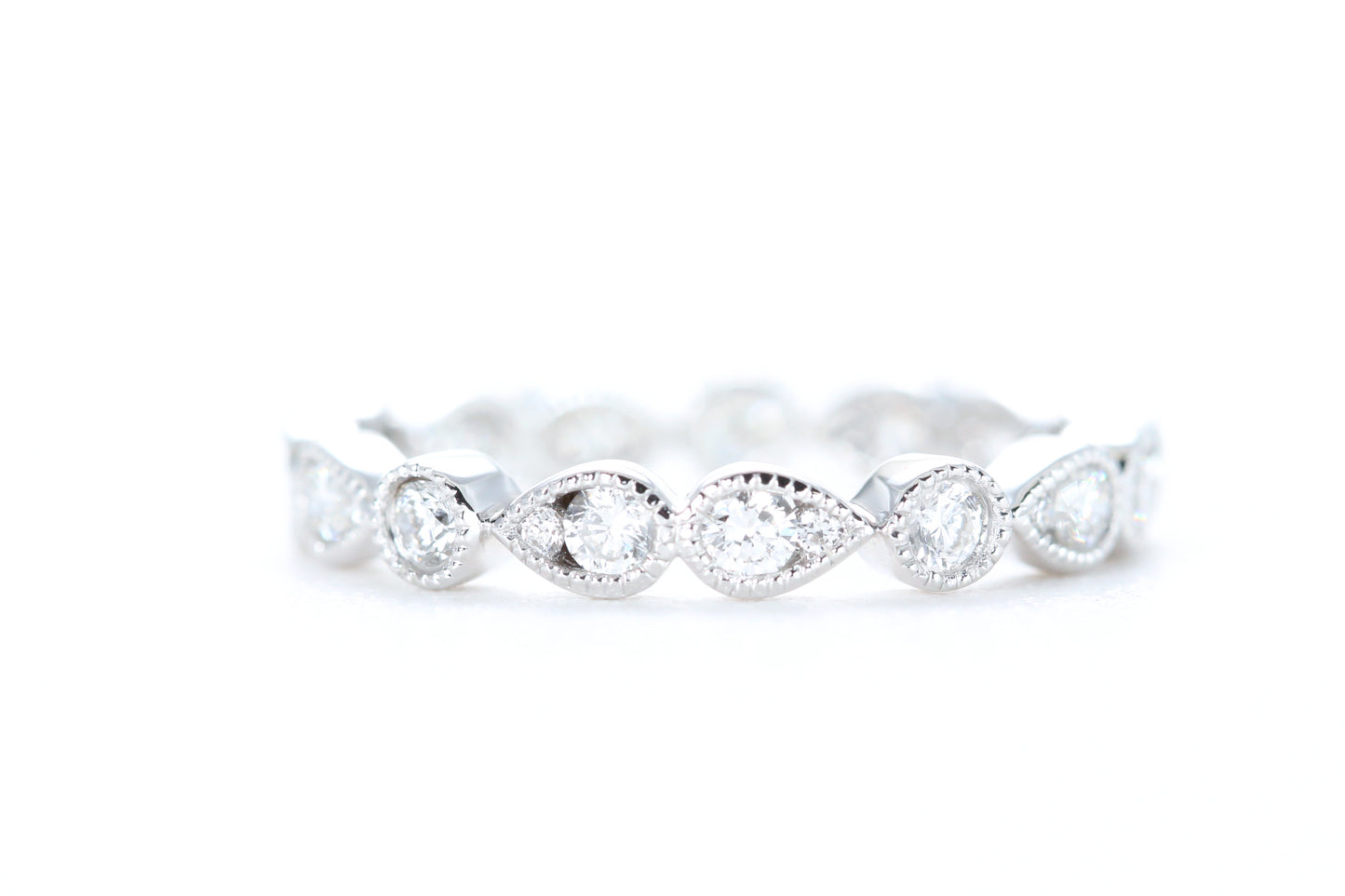 Art Deco Diamond Eternity Ring White Gold