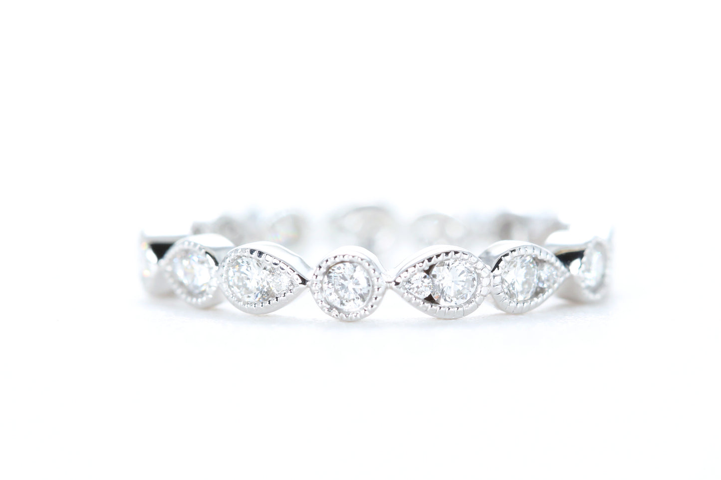 Art Deco Diamond Eternity Ring White Gold