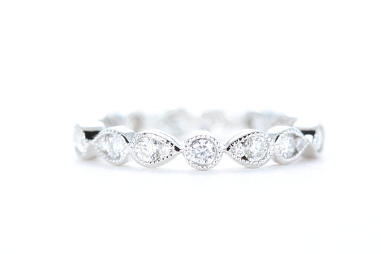 Art Deco Diamond Eternity Ring White Gold