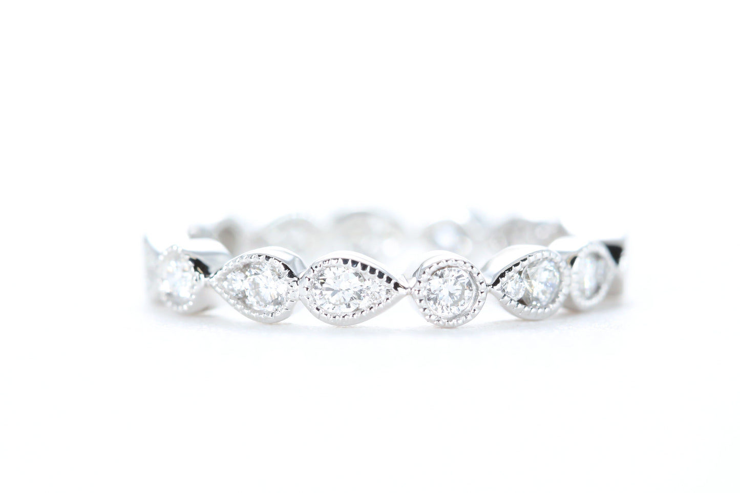 Art Deco Diamond Eternity Ring White Gold