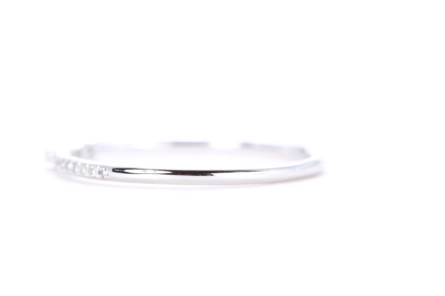 Baguette and Round Brilliant Pavé Diamond Ring