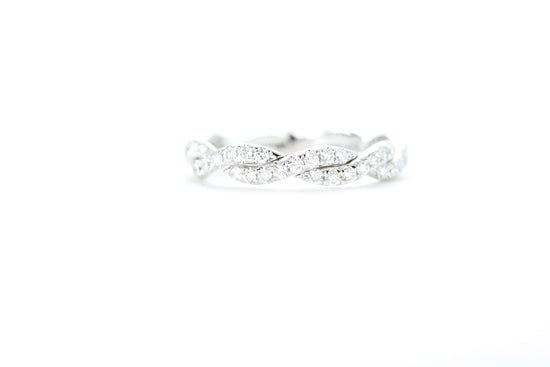 Braided Diamond Ring