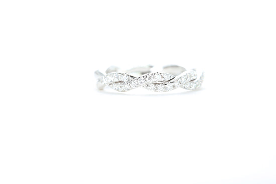 Braided Diamond Ring