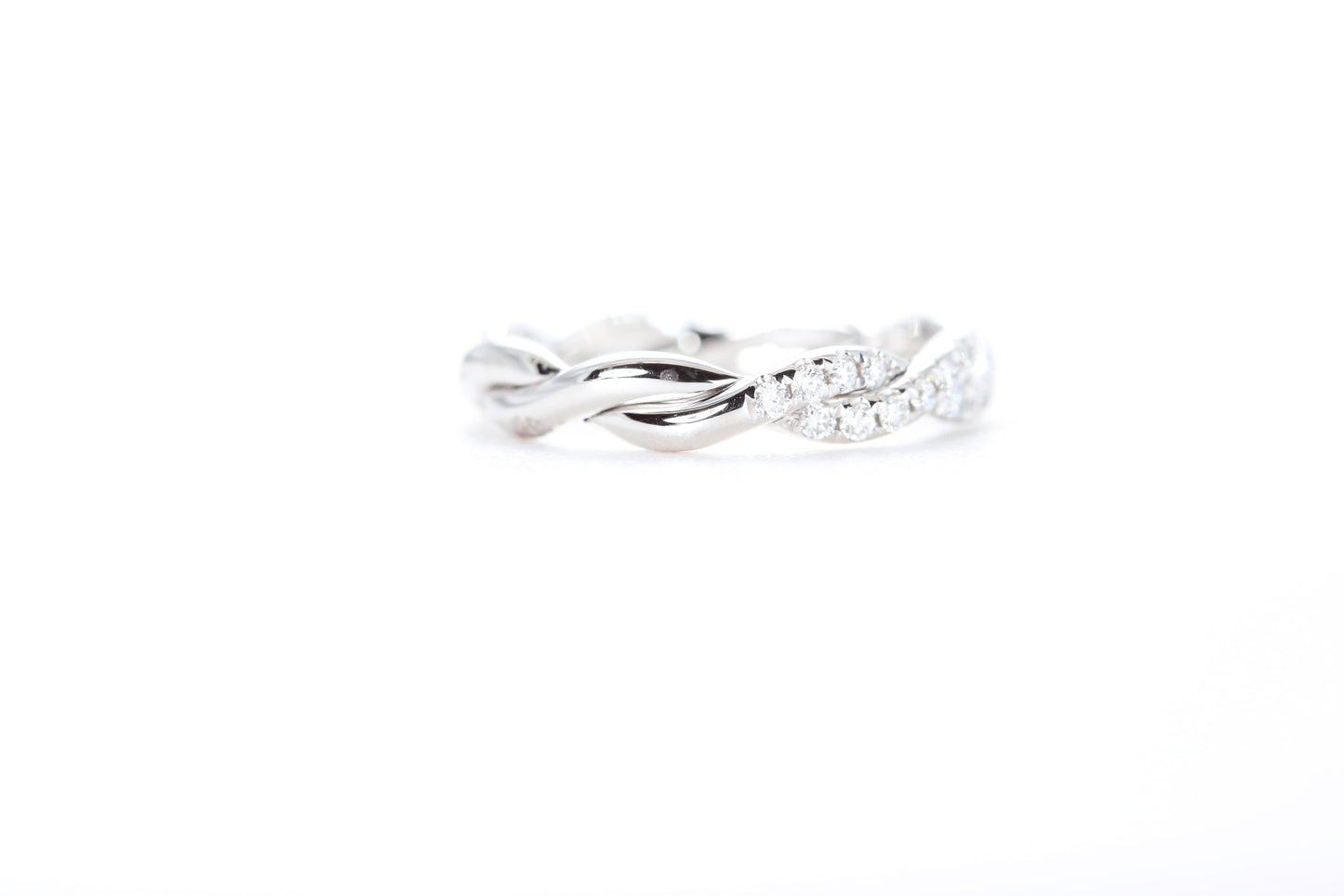 Braided Diamond Ring