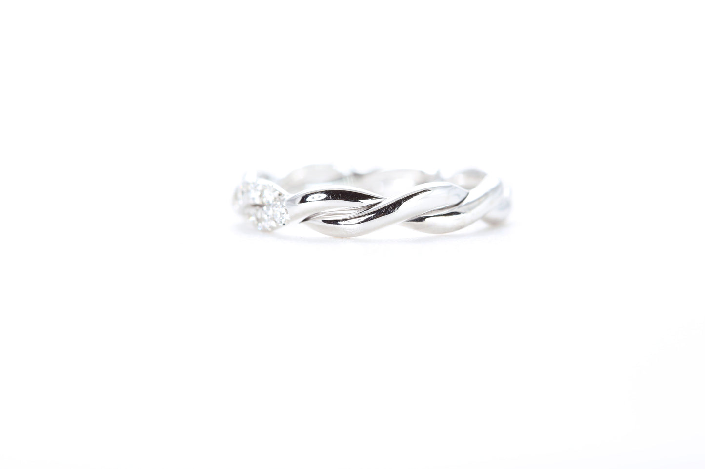 Braided Diamond Ring