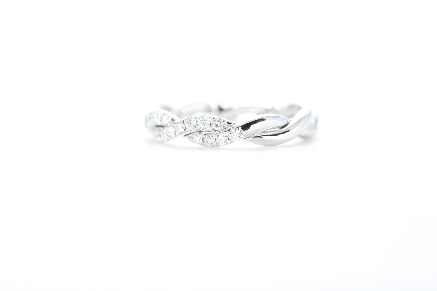 Braided Diamond Ring