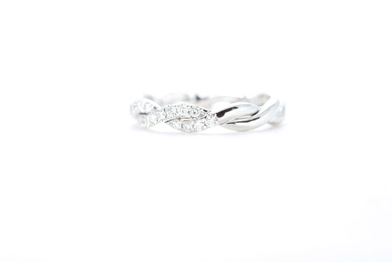 Braided Diamond Ring