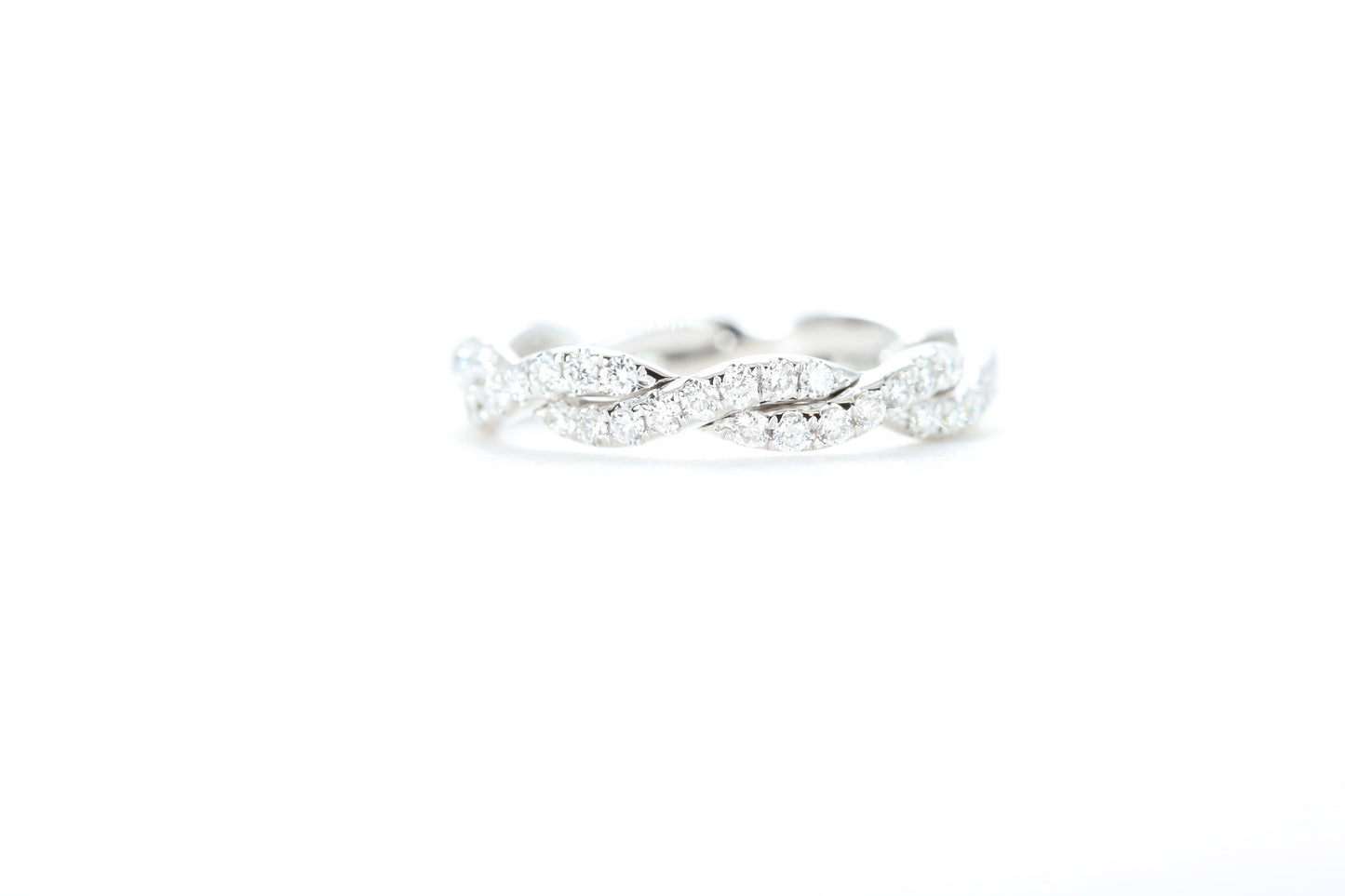 Braided Diamond Ring