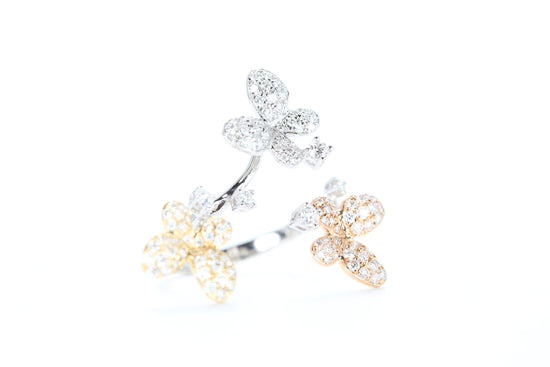 Butterfly Trio Diamond Ring