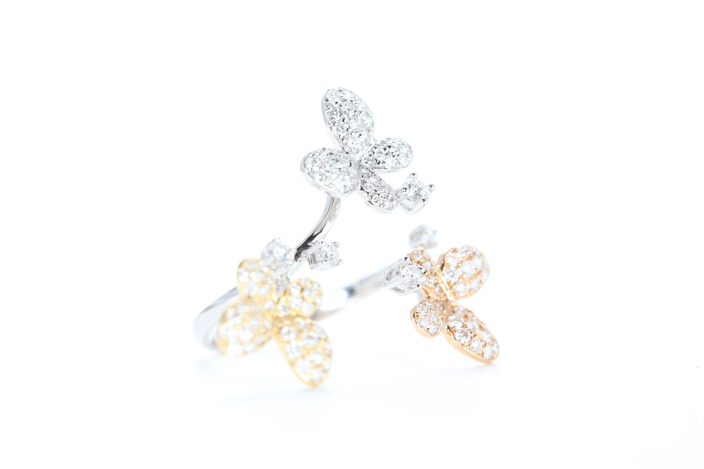 Butterfly Trio Diamond Ring