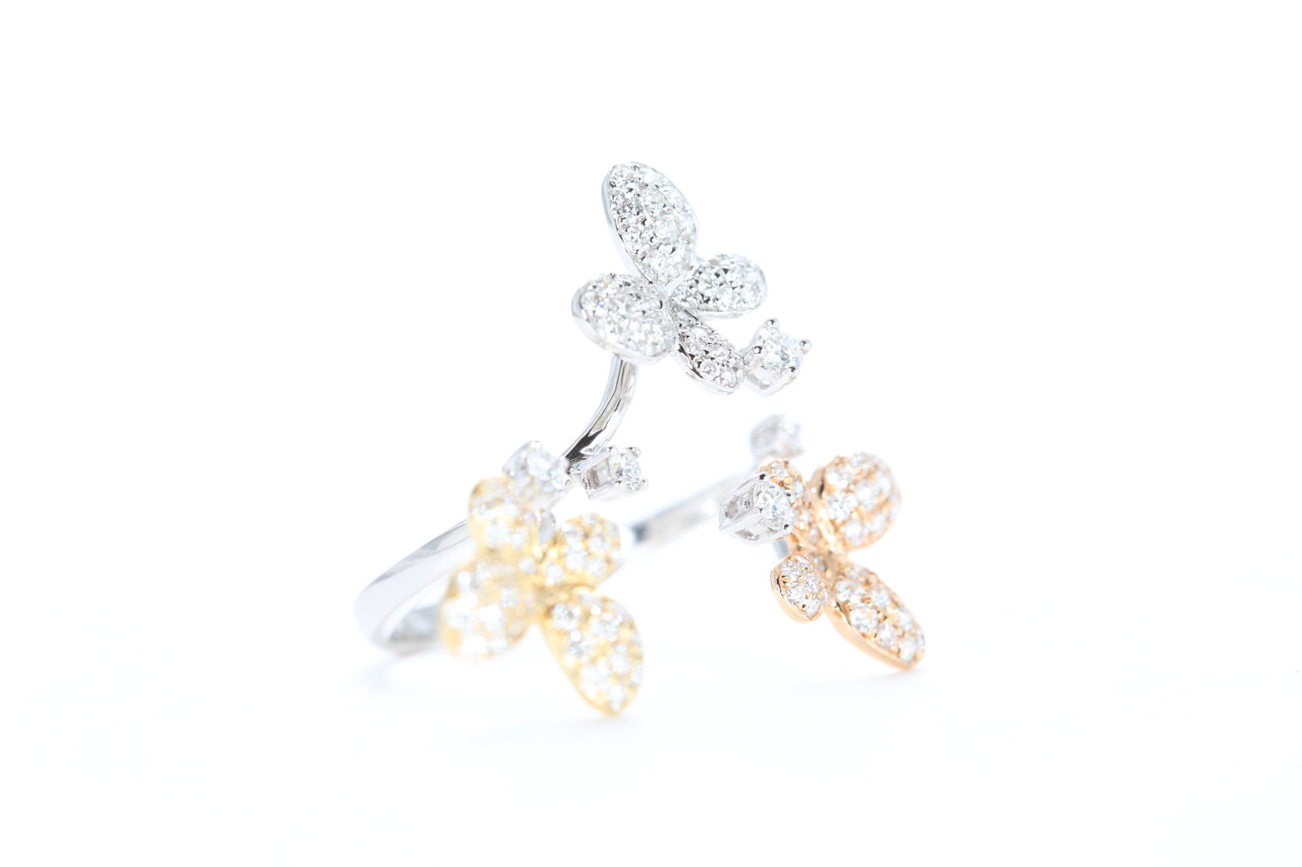 Butterfly Trio Diamond Ring