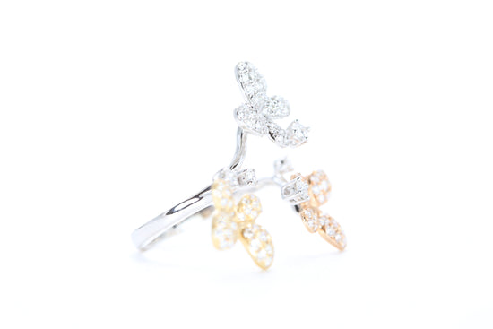 Butterfly Trio Diamond Ring