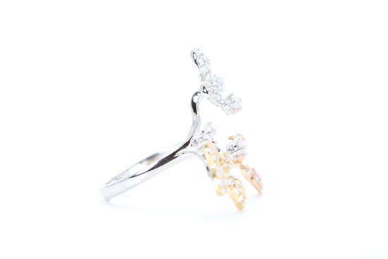 Butterfly Trio Diamond Ring