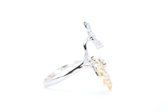 Butterfly Trio Diamond Ring