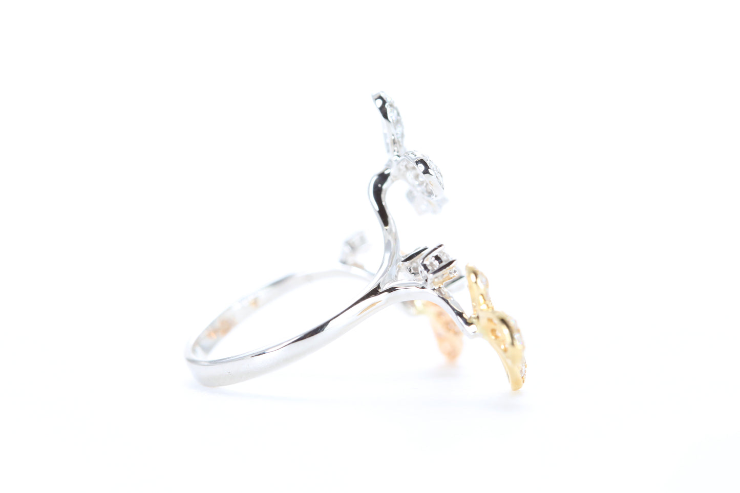 Butterfly Trio Diamond Ring