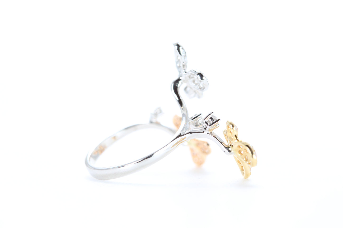 Butterfly Trio Diamond Ring