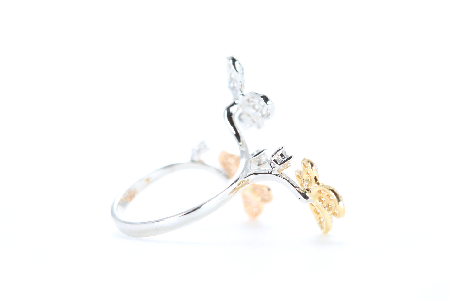 Butterfly Trio Diamond Ring