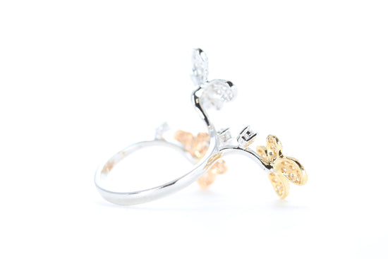 Butterfly Trio Diamond Ring