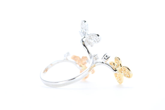 Butterfly Trio Diamond Ring