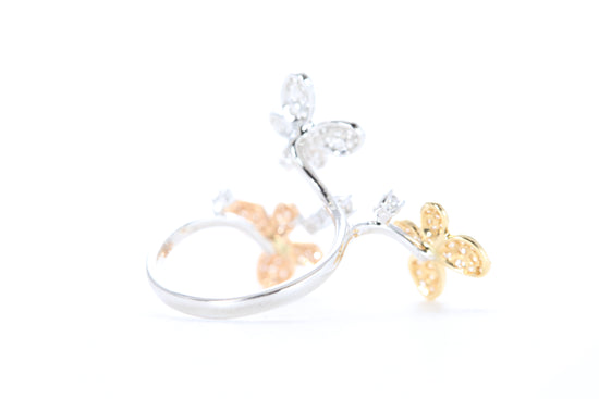 Butterfly Trio Diamond Ring