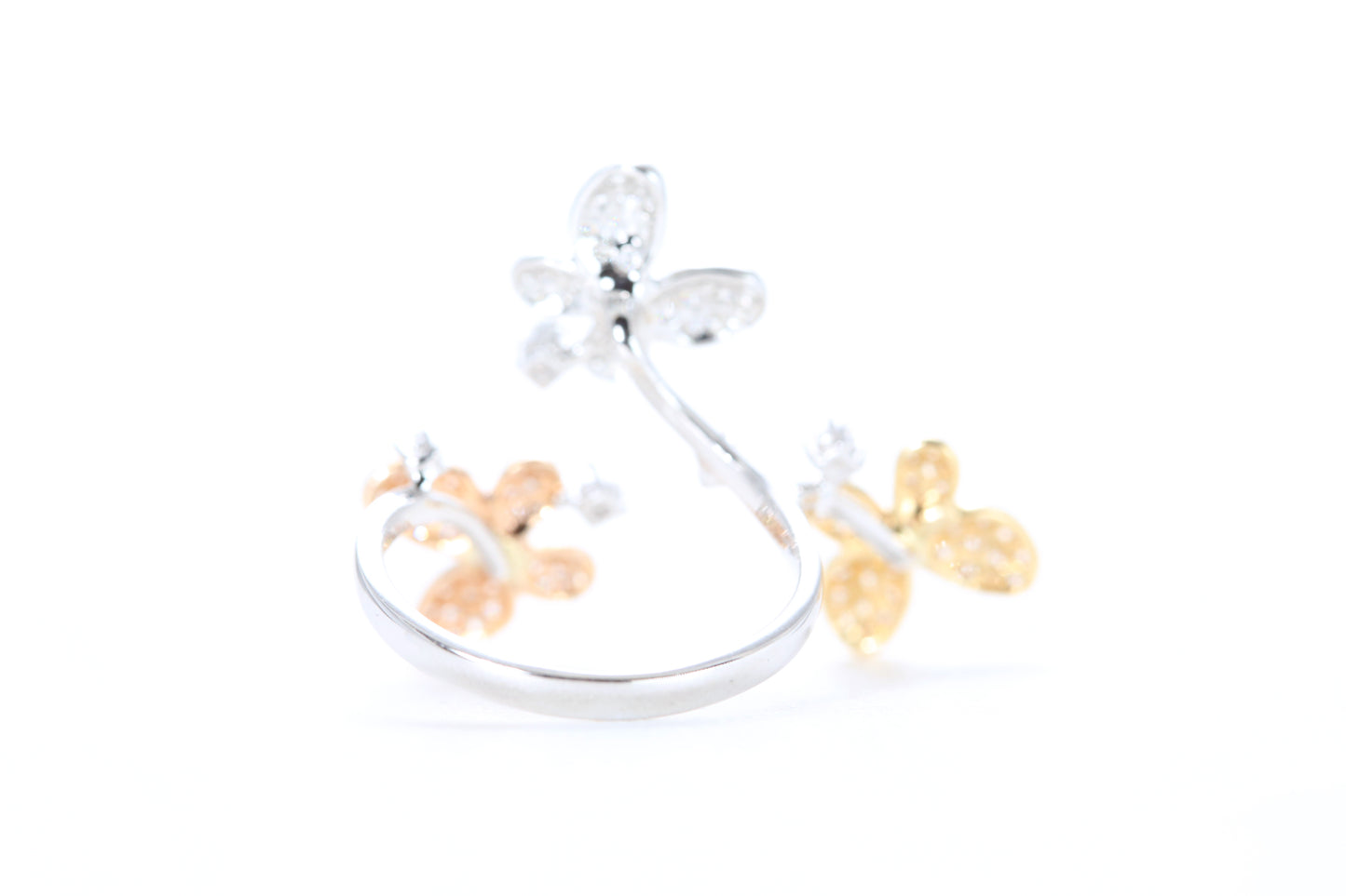 Butterfly Trio Diamond Ring